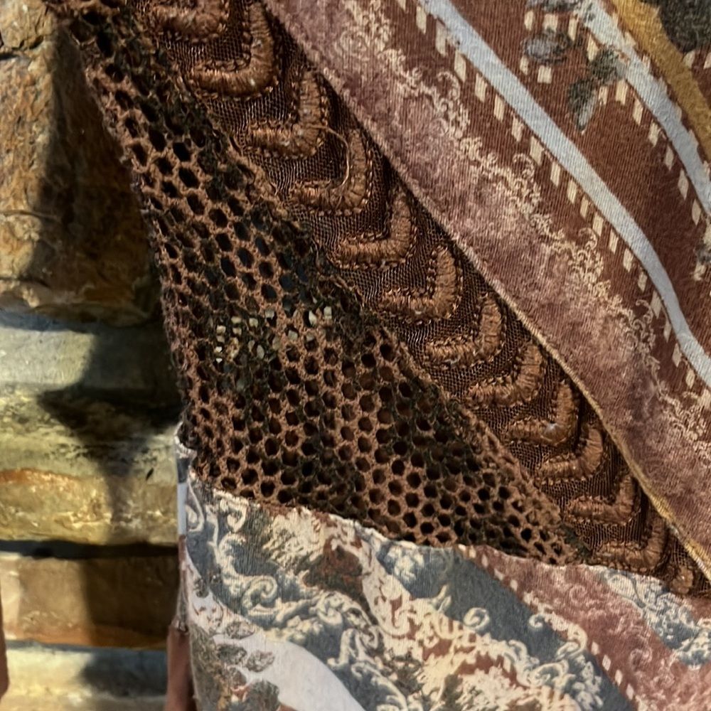 Free People Out of Africa Brown Stretch Cotton Dress - Picture 7 of 10